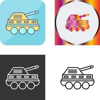 Infantry Tank Icon Design vector