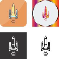 Space Shuttle Icon Design vector