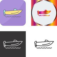 Speed Boat Icon Design vector