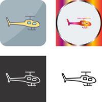 diseño de icono de helicóptero vector