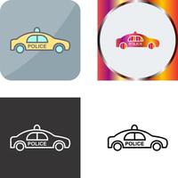 Police Car Icon Design vector