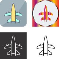 Military Plane Icon Design vector