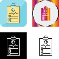 Medical History Icon Design vector