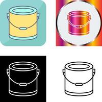 Paint Bucket Icon Design vector