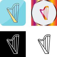 Harp Icon Design vector