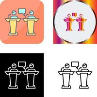 Debate Icon Design vector