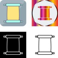 Scroll of Paper Icon Design vector