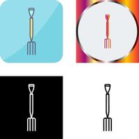 Gardening Fork Icon Design vector