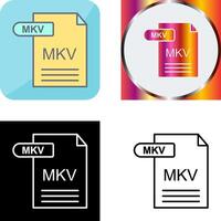 MKV Icon Design vector