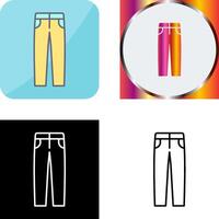 Men's Pants Icon Design vector