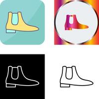 Men's Boots Icon Design vector