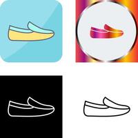 de los hombres mocasines icono diseño vector