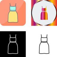 Cocktail Dress Icon Design vector