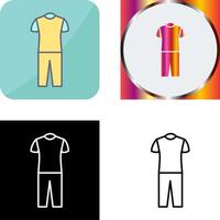 Pyjamas Suit Icon Design vector