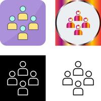 Network Group Icon Design vector