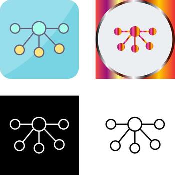 Nodes Icon Design vector