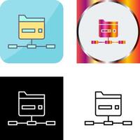 Network Folder Icon Design vector