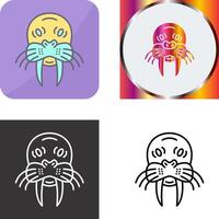 Walrus Icon Design vector
