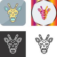 Giraffe Icon Design vector