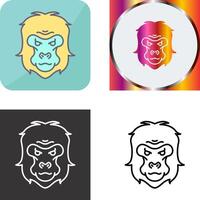 Gorilla Icon Design vector