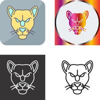 Black Panther Icon Design vector