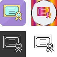 Certificate Icon Design vector