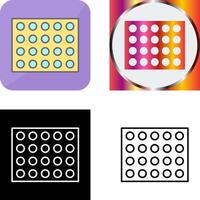 Colored Palette Icon Design vector
