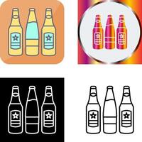 Beer Bottles Icon Design vector