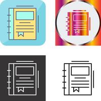 Spring Notebook Icon Design vector