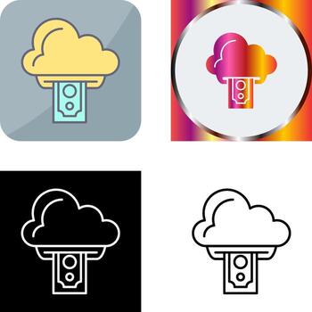 Cloud Computing Icon Design vector