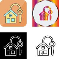 House Key Icon Design vector