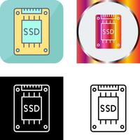 Ssd Icon Design vector