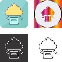 Cloud Computing Icon Design vector