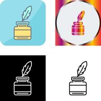 Inkwell Icon Design vector