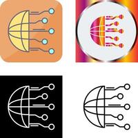 Network Icon Design vector
