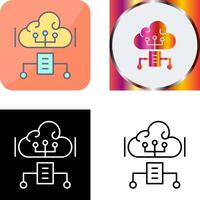 Cloud Computing Icon Design vector