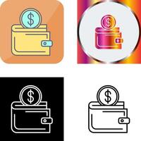 Wallet Icon Design vector