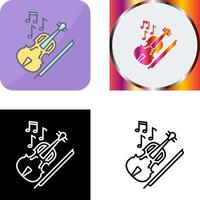 violín icono diseño vector