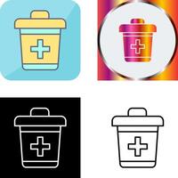 Dustbin Icon Design vector