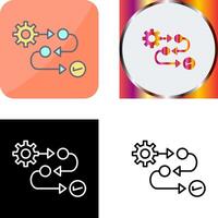 Process Icon Design vector