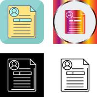 Contact Icon Design vector