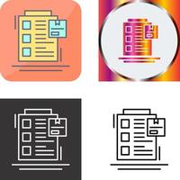 Order List Icon Design vector