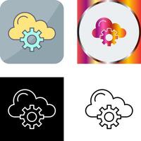 Cloud Computing Icon Design vector