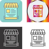 móvil tienda icono diseño vector