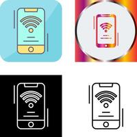 Wifi Signal Icon Design vector