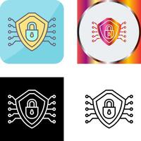 Cyber Security Icon Design vector