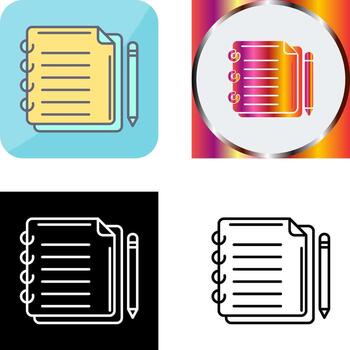 Write Icon Design vector