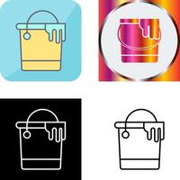 Paint Bucket Icon Design vector