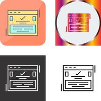Complete Icon Design vector
