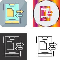Data Transfer Icon Design vector